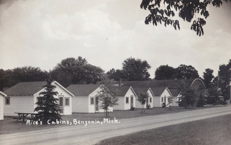Rices Service and Cabins - Vintage Postcard